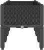 vidaXL Pflanzkasten mit Beinen Schwarz 120x40x42 cm PP 367898 Bild 4