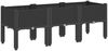 vidaXL Pflanzkasten mit Beinen Schwarz 120x40x42 cm PP 367898 Bild 2