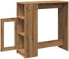 Bartisch, Stehtisch, Bistrotisch mit Regal Artisan-Eiche 101x40x103,5 cm Holzwerkstoff Bild 5