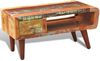 vidaXL Couchtisch mit Abgerundeter Seite & 1 Schublade Altholz 241008 Bild 4