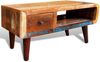 vidaXL Couchtisch mit Abgerundeter Seite & 1 Schublade Altholz 241008 Bild 3