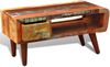 vidaXL Couchtisch mit Abgerundeter Seite & 1 Schublade Altholz 241008 Bild 5