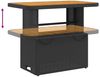 vidaXL 2-tlg. Garten-Essgruppe mit Kissen Schwarz Poly Rattan 3277334 Bild 4