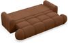 Selsey 'Ombo Doce' 3 Sitzer Schlafsofa mit Stauraum, hydrophobem Samtbezug, Kupfer Bild 4