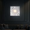 LED Wandleuchte, Glas satiniert, Kristalle, H 9 cm Bild 4
