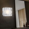 LED Wandleuchte, Glas satiniert, Kristalle, H 9 cm Bild 2