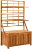 vidaXL Aufbewahrungstruhe mit Rankgitter 99x55x160cm Massivholz Akazie 311881 Bild 2