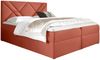 99rooms Umbro Boxspringbett 200x200 cm Velours MONOLITH Korallenrot Bild 2