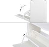 Mondeer Schuhschrank Verstellbarer Schuhkommode Schuhkipper mit 3 Klappen, 2 Schuhablagen 63 x 120 x 24 cm Bild 2