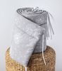 Loolay Bettnestchen GRAU WEIß Baumwolle BETTUMRANDUNG Babybett 420, 360, 210, 180 x 30cm, (Babyausstattung Babynest Kopfschutz Kantenschutz Baby, 100% Baumwolle Babybett Bettschutzgitter Umrandung), LOOLAY® - 100% Europäische Stoffe und Kleinserien-Nähen! Bild 1
