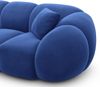 Couch Valderosa L Form in Samtstoff - Samtstoff - dunkelblau Bild 5