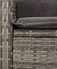 vidaXL 2-tlg. Garten-Essgruppe mit Kissen Grau Poly Rattan 3277403 Bild 5