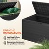 Auflagenbox "Holzoptik" klappbar Deckel 120x46x57cm Bild 5