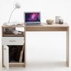 FMD Schreibtisch mit 1 Schublade, Eichenbraun/ weiß, 123 × 50 × 76,5 cm Bild 5