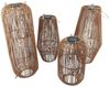 formano LED Tischleuchte Rattan-Optik, LED, Solarbetrieben, Braun, Bänder, H: 60cm Bild 4
