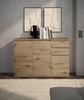 Sideboard >Brest< 3 Türen, 2 Schübe, in Artisan Dekor - 119x84x35cm (BxHxT) Bild 3