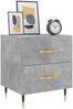 vidaXL Nachttisch Betongrau 40x35x47,5 cm Holzwerkstoff 827268 Bild 3
