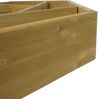 Pflanzkasten HWC-L70, Blumentopf Blumenbeet 7 Fächer, eckig 100x87cm Outdoor Tanne Holz MVG-zertifiziert, braun Bild 4