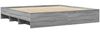 vidaXL Bettgestell ohne Matratze Grau Sonoma 180x200 cm Holzwerkstoff 3295637 Bild 4