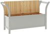 vidaXL Sitzbank Grau 107x45x75,5 cm Massivholz Tanne 351775 Bild 4