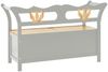vidaXL Sitzbank Grau 107x45x75,5 cm Massivholz Tanne 351775 Bild 5