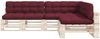 vidaXL Palettensofa-Kissen 7 Stk. Weinrot 314597 Bild 3