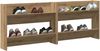 2er-Set Schuhschränke, Schuhkipper modern Artisan-Eiche 85 x 18 x 90 cm Holzwerkstoff Bild 3