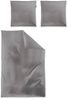 Irisette Mako-Satin uni Bettwäsche Set uni Paris 8000 grafit 135x200 cm + 1 x Kissenbezug 80x80 cm Bild 4