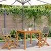 vidaXL Gartenstühle 2 Stk. Grau Massivholz Akazie und Poly Rattan 367664 Bild 3