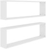 vidaXL Würfelregale 2 Stk. Weiß 100x15x30 cm Holzwerkstoff 807079 Bild 2