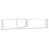 vidaXL Würfelregale 2 Stk. Weiß 100x15x30 cm Holzwerkstoff 807079 Bild 5