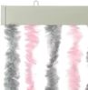 vidaXL Fliegenvorhang Silbergrau und Rosa 90x220 cm Chenille 377363 Bild 4