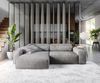Delife 'Sirpio XL' Ecksofa mit variabler Recamiere, 270x170 cm, Taupe, Mikrofaser, ohne Hocker Bild 2