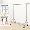 QUBEBU Kleiderständer Kleiderständer auf Rollen, Garderobenständer bis 210 kg belastbar, (Set, 1 St, Höhenverstellbar von 161 - 173,5 cm, ausziehbar von 125 - 177 cm), für Kleider, Kleider, Pullover, Mäntel, Clothes Rack Bild 4