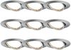 TIP Einbauleuchten 9er Set rund schwenkbar LED 3-Stufen-dimmbar 9x4,8W 475 lumen 230V 51mm Eisen gebürstet/Metall18309 Bild 5