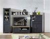Stauraumelement Jena / Jasmin, Holzwerkstoff, Grau, Schwarz, 93 x 150 x 42 cm Bild 2