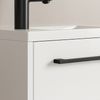 Gäste-WC Waschtisch Set Florence 40x22 cm – Weiß Hochglanz – Waschbeckenunterschrank mit 1 Tür und Soft-Close Bild 4