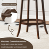 2er Set Barhocker mit Gepolsterten Sitzen Drehbarer Thekenhocker Sitzhocker Braun Bild 4