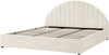 Bett mit Stauraum CHADENET 180 x 200 cm Bouclé Cremeweiß Bild 5