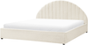 Bett mit Stauraum CHADENET 180 x 200 cm Bouclé Cremeweiß Bild 4