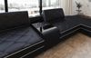 Couchlandschaft Sepino U Form in Stoff - Strukturstoff - braun-weiß - Links Bild 5