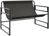 vidaXL Gartenbank mit Kissen Anthrazit 113 cm Stahl 4009299 Bild 5