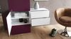 Vladon Garderobe Carlton Set 2, Garderobenset bestehend aus 1 Garderobenpaneel, 1 Schubkastenschrank und 1 Wandspiegel, Weiß matt/Eiche Nordic (105 x 193 x 35 cm) Bild 2