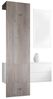 Vladon Garderobe Carlton Set 2, Garderobenset bestehend aus 1 Garderobenpaneel, 1 Schubkastenschrank und 1 Wandspiegel, Weiß matt/Eiche Nordic (105 x 193 x 35 cm) Bild 4