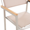 Essgruppe für 6 Personen GROSSETO Sicherheitsglas 180x90x76 cm Beige Bild 5