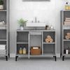 vidaXL Waschbeckenunterschrank Betongrau 80x33x60 cm Holzwerkstoff 821296 Bild 3
