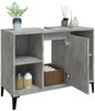 vidaXL Waschbeckenunterschrank Betongrau 80x33x60 cm Holzwerkstoff 821296 Bild 5