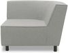 Gartenlounge Ecke Brandie 103x77x103 mit Outdoorbezug in silber Bild 2