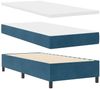 vidaXL Boxspringbett mit Kopfteil Dunkelblau 200 x 80 cm Samt 3344478 Bild 4