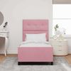 vidaXL Boxspringbett mit Kopfteil Rosa 90 x 190 cm Samt 3344914 Bild 3